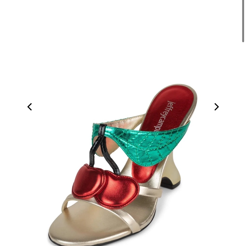 Jeffrey Campbell Cherry Red and Green Women's Heels- CEREZA-WDG